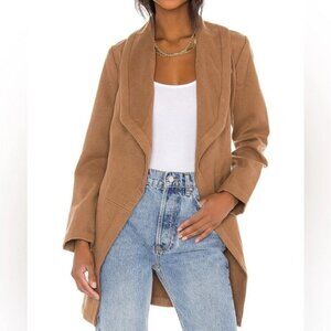 Revolve BB DAKOTA Felt Cute Might Cozy Wrap Coat Jacket Steve Madden Tan Camel